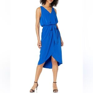 Elegant Blue Sleeveless Dress